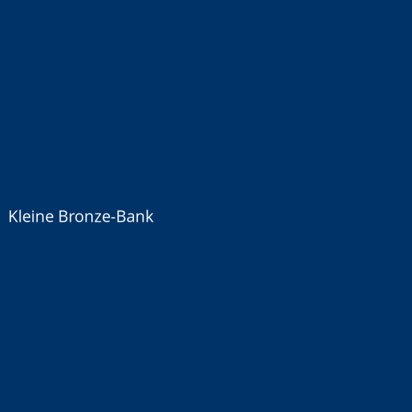 Kleine Bronze-Bank