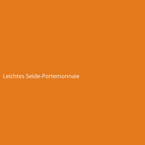 Leichtes Seide-Portemonnaie