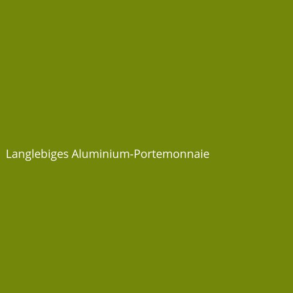Langlebiges Aluminium-Portemonnaie