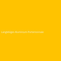 Langlebiges Aluminium-Portemonnaie