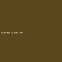 Enorme Papier-Uhr