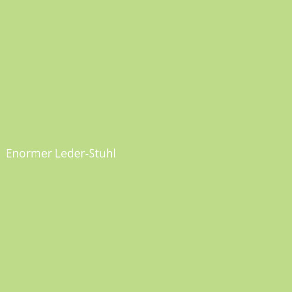 Enormer Leder-Stuhl
