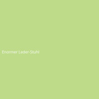 Enormer Leder-Stuhl