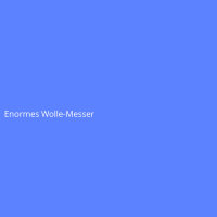 Enormes Wolle-Messer