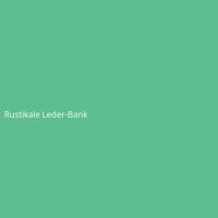 Rustikale Leder-Bank